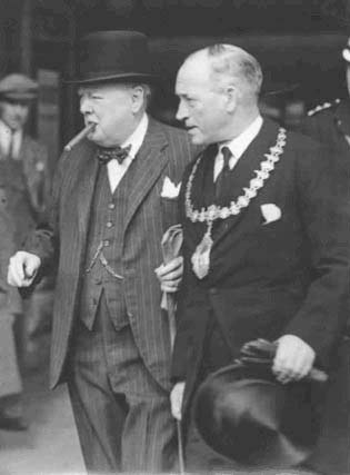 Provest Murray with Sir Winston Chuchill